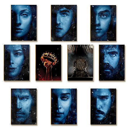 Kit 10 Placas MDF Geek Cultura Pop Presente Criativo Parede