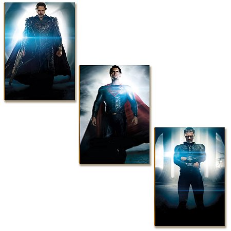 Kit 3 Placas MDF Geek Gamer 22x28,7 cm Decoração Parede Sala