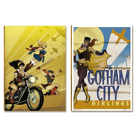 Kit 2 Placas MDF Geek Minimalista Parede Escritório Moderna