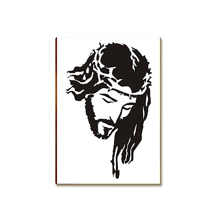 Placa MDF Religiosa Cristo Luz e Esperança Parede Moderna A4