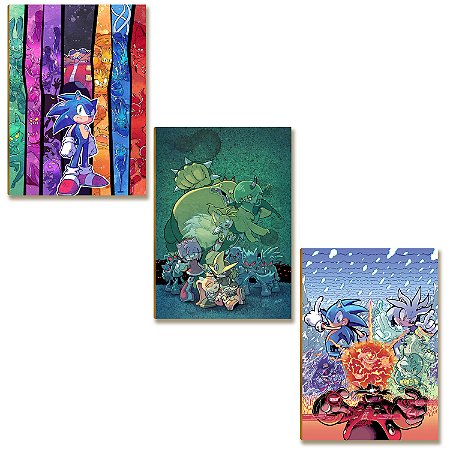 Kit 3 Placas MDF Super Velocidade Azul Parede Moderna A4