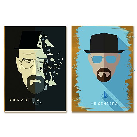 Kit 2 Placas MDF Série Laboratório Inspiração Geek Parede