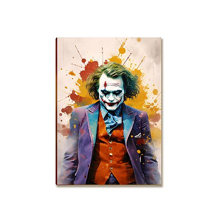 Placa MDF Vilão Cômico Pop Arte Urbana Parede Moderna A4