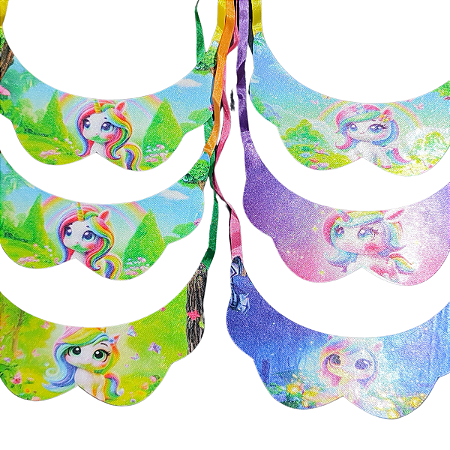 Kit 10 Gravatinha Unicórnio Cão para Banho e Tosa Pet Shop