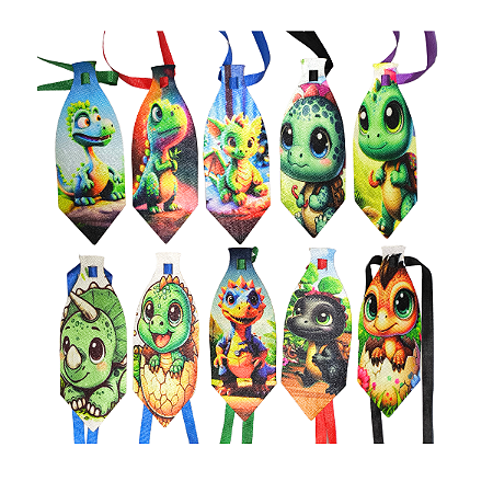 Gravata Sublimada Dino