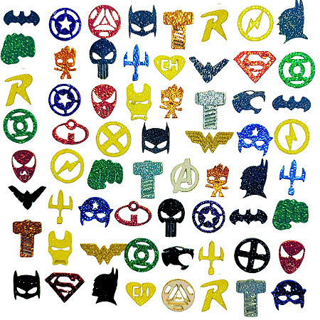 Kit 50 Adesivos Super-Herói Pet para Banho e Tosa