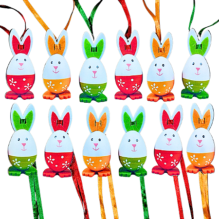 Kit 10 Gravatas Pet Páscoa Coelho Banho Tosa