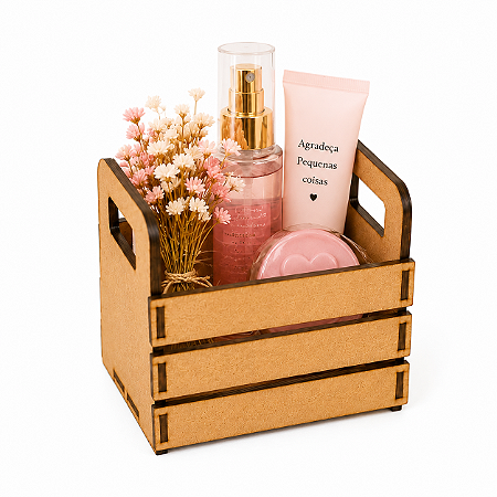 10 Cestinha MDF Desmontável - Festa Personalizada