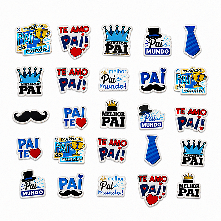 50 Adesivo Decorativo Para Cão Gato EVA Dia Dos Pais Pet Shop