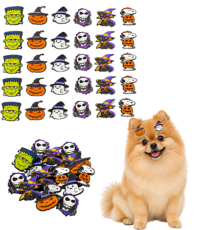 200 Adesivos EVA Horror Halloween Pet Shop Cão Banho e Tosa