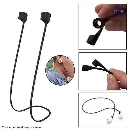Cordão para fones de ouvido sem fio