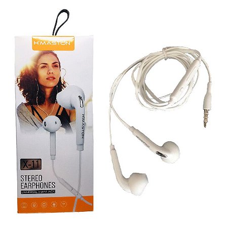 Fone de Ouvido com Microfone Earphone X-11 Hmaston - YouYou Acessórios