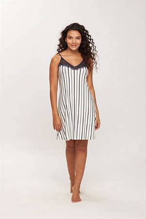 14589 - Camisola listrada em viscose strech Recco Monet