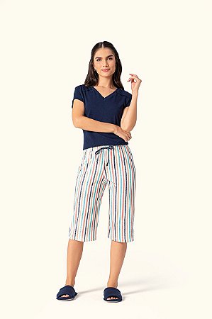 10140025 - Pijama pescador blusa de manga curta