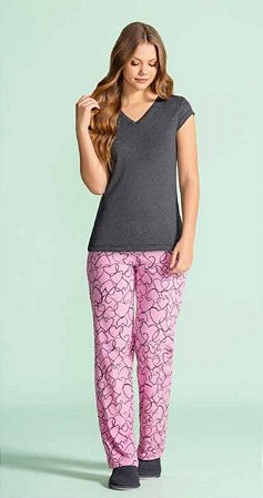 10380009 - Pijama de calça e manga curta