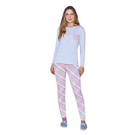 9562 - Pijama de legging e manga longa