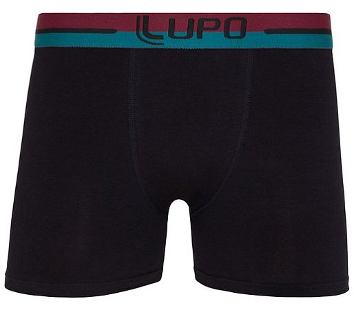 00784-015 Cueca Boxer Algodão Adulto Cós Double Colors Lupo