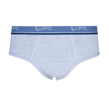 00524-002 Cueca Adulto Slip Algodão Com Elastano Lupo