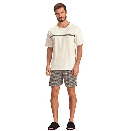 Pijama masculino de shorts e manga curta 122758
