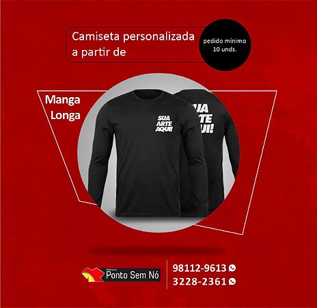 CAMISA MANGA LONGA COM PINTURA