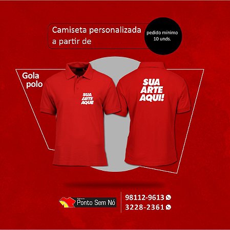 CAMISA POLO COM PINTURA