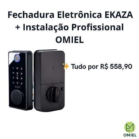 Fechadura Inteligente Wi-Fi de Sobrepor Ekaza --EKDS-T328 - Com Instalação Inclusa
