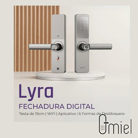 Fechadura Digital Inteligente Ekaza Lyra - Com Instalação Omiel