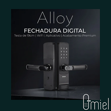 Fechadura Digital Biométrica Alloy _ Com instalação Omiel