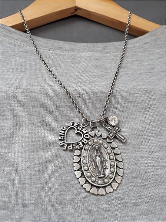 Colar patuá Nossa Senhora das Graças - COL947