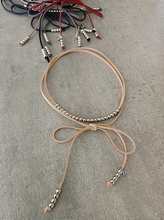 Choker de camurça - COL840