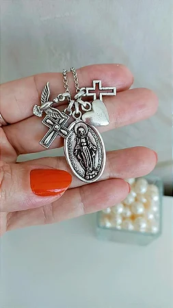 Colar patuá N. S. das Graças - COL1240
