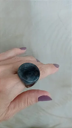 Anel de resina topo redondo (TAMANHO 21) - AN237