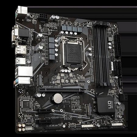 PLACA MAE INTEL GIGABYTE B560M DS3H, DDR4, M.2, MATX, LGA 1200 10 E 11 GERACAO