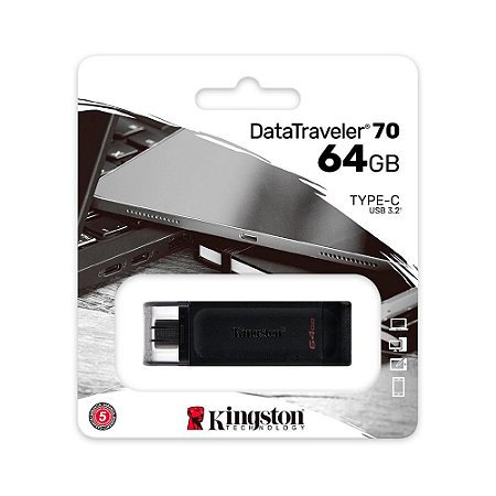 PEN DRIVE KINGSTON DATA TRAVELER DT70 64GB USB-C 3.2