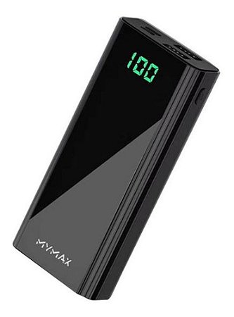 POWERBANK CARREGADOR PORTATIL 10000mAh PRETO, LED (MSA-935/BK)
