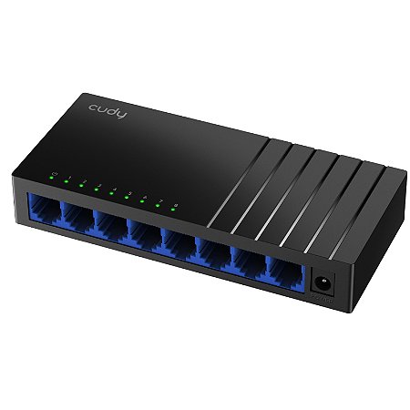 SWITCH CUDY 8 PORTA PRETO MODELO GS108D_EU V4.0