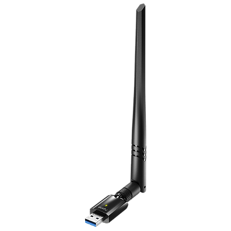 ADAPTADOR WIRELLESS DUAL BAND HIGH GAIN USB CUDY AC 1300 MODELO WU1400