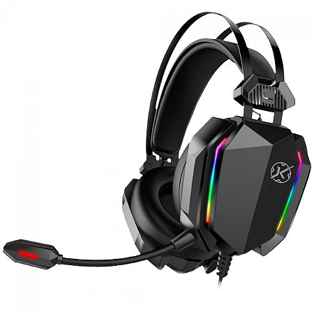 Headset Gamer Kalkan Hugin, USB+3.5mm, RGB, Drivers de 50mm, Preto, KLK00021