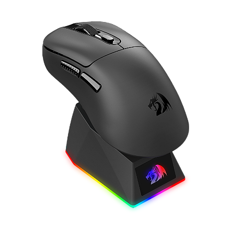 Mouse Gamer Redragon Ebony Standard, 24000DPI, 6 Botoes, Tri-Mode, Preto, M998-STD-1K