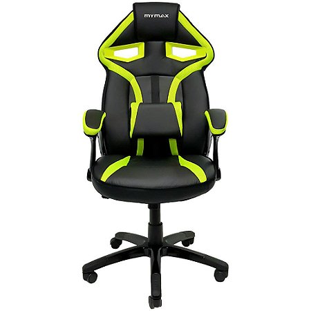 CADEIRA GAMER MX1 GIRATORIA PRETO/VERDE(MGCH-8131/GR)