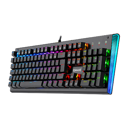 Teclado Mecanico Gamer Redragon Aryaman V2, RGB, Switch Marrom, Preto, K569RGB-PT-BROWN-V2