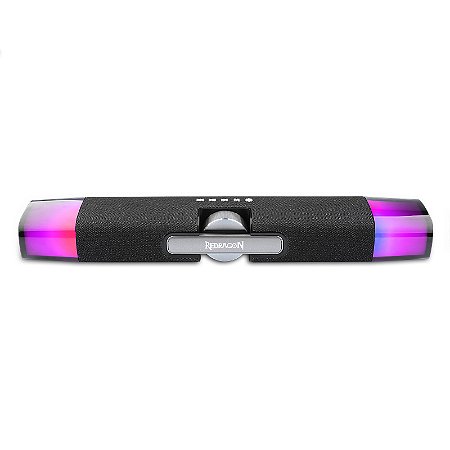 CAIXA DE SOM SOUNDBAR GAMER DORA PRETO, RGB STEREO BLUETOOTH USB-C GS512