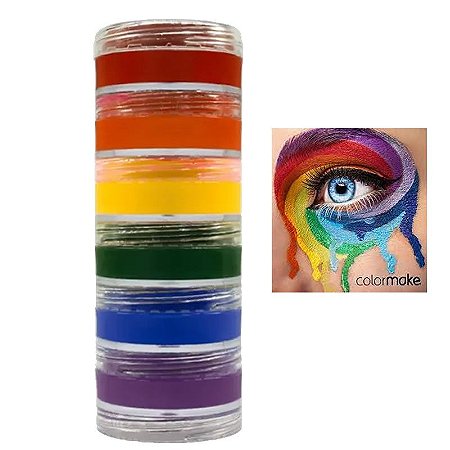 Torre Tinta Cremosa Kit  6 Cores Pride - Colormake