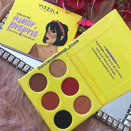 Paleta De Sombras Vizzela - Look Do Dia Amor Próprio