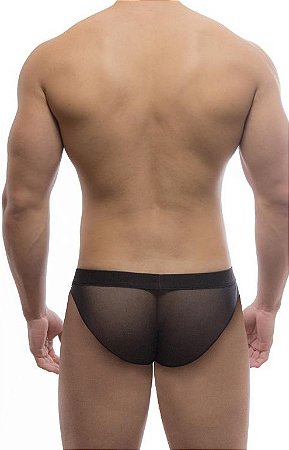 CUECA SEX MASCULINA CIRRÊ COM TULE PRETO