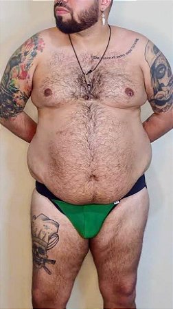 JOCK SUPLEX VERDE COM FAIXA LARGA PLUS SIZE