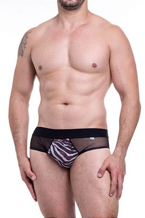 SUNGA TULE PRETO FORRO ZEBRA