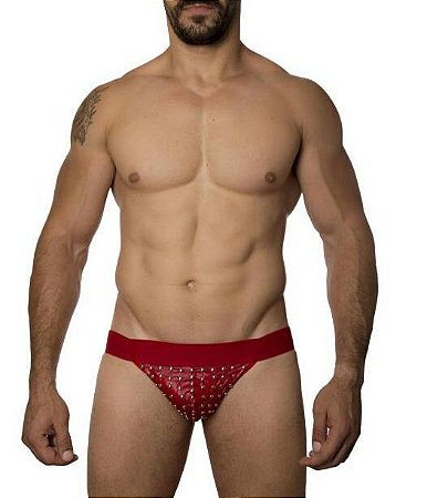 JOCK EM CIRRE VERMELHO COM TACHINHAS