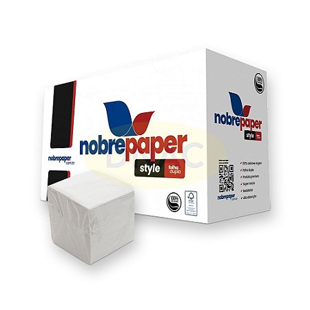 Papel Higiênico Interfolhado Folha Dupla - Nobre - Com 8.000 fls