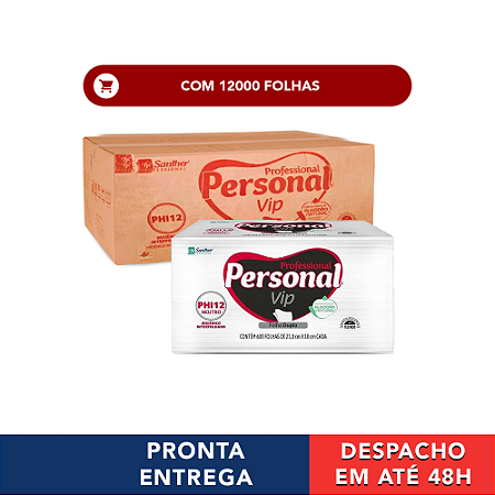 Caixa Papel Higiênico Interfolhado Folha Dupla Inovatta 12.000 folhas - Santher